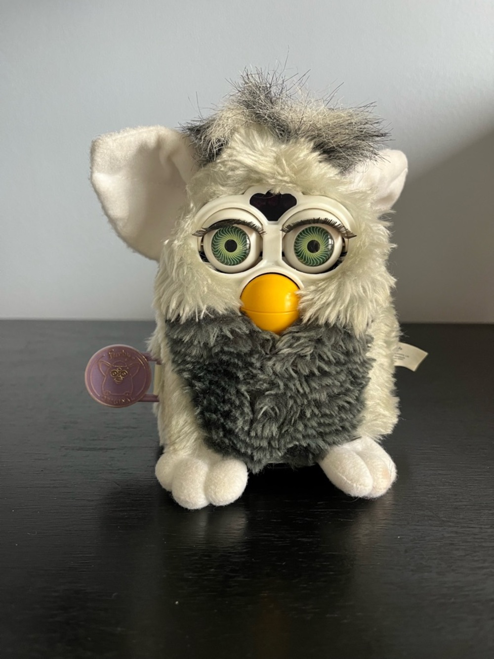 Rare Vintage 1999 Furby Raccoon w/ Green Eyes! Series 7 Tiger Electronics WORKS!